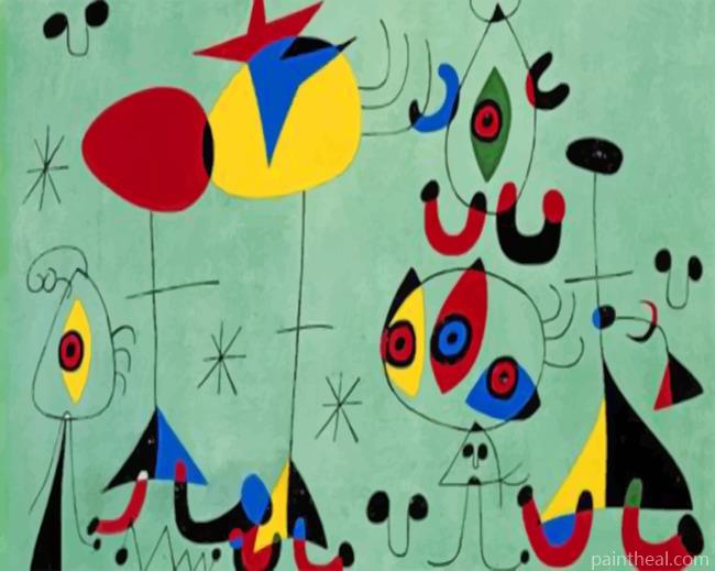 Aesthetic Joan Miro Art Painting By Numbers Kits
