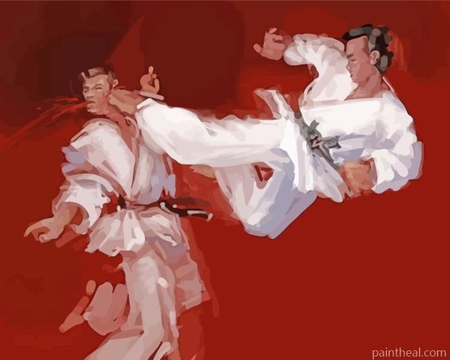 Karate Fighters Painting By Numbers Kits