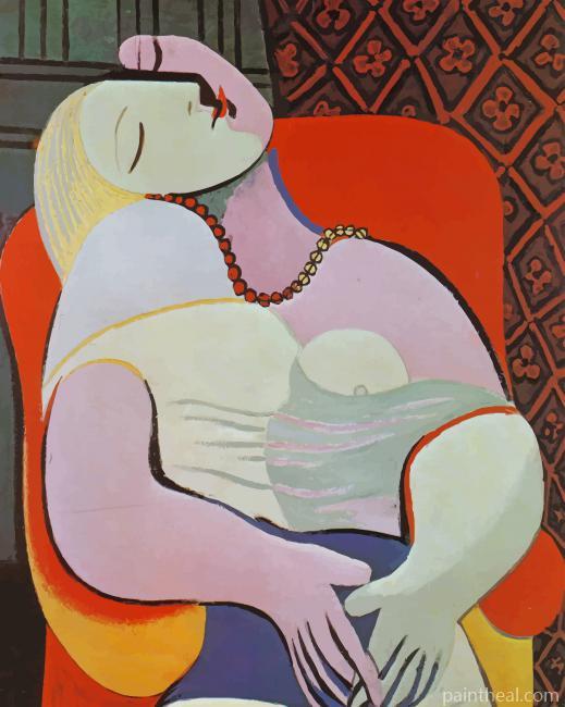 Picasso Woman In Chair Painting By Numbers Kits