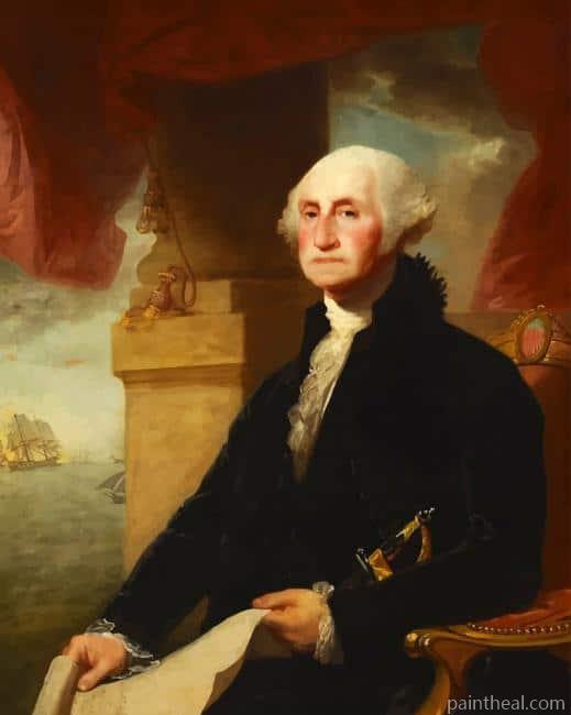 Gilbert Stuart George Washington Painting By Numbers Kits