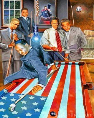 Obama Malcolm X Martin Luther King Painting By Numbers Kits