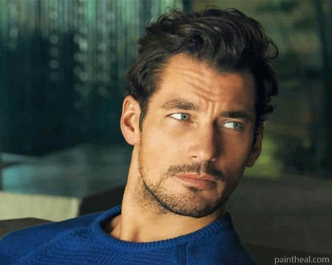 Male Model David Gandy Painting By Numbers Kits