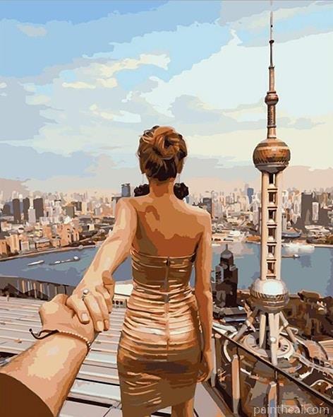 Follow Me To Shanghai Painting By Numbers Kits