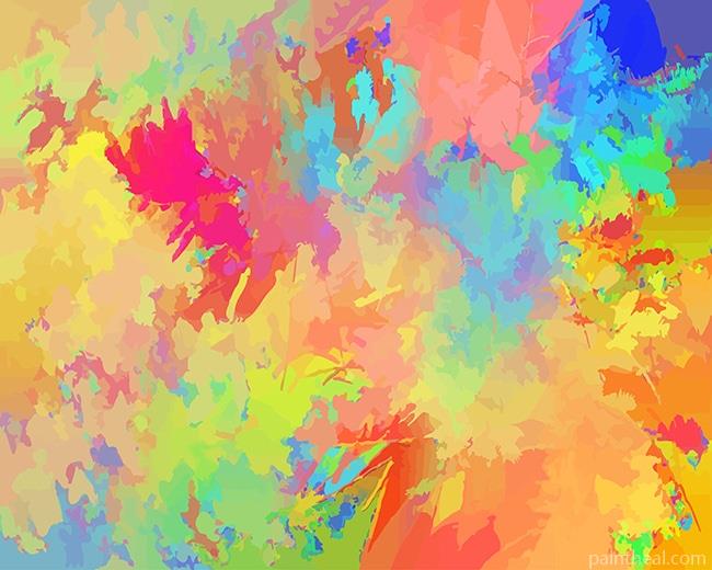 Colorful Abstract Background Painting By Numbers Kits