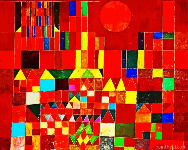 Castle and Sun by Paul Klee Painting By Numbers Kits