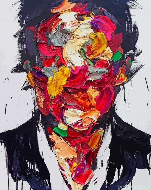 Abstract Colorful Face Painting By Numbers Kits