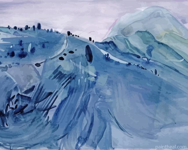 Abstract Mountain Painting By Numbers Kits