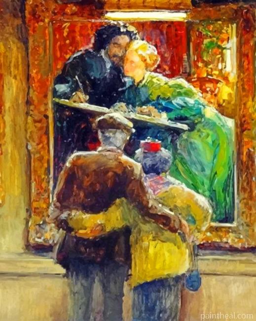 Abstract Old Couple Painting By Numbers Kits