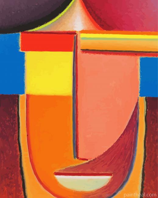 Jawlensky Tete Abstract Karma Painting By Numbers Kits