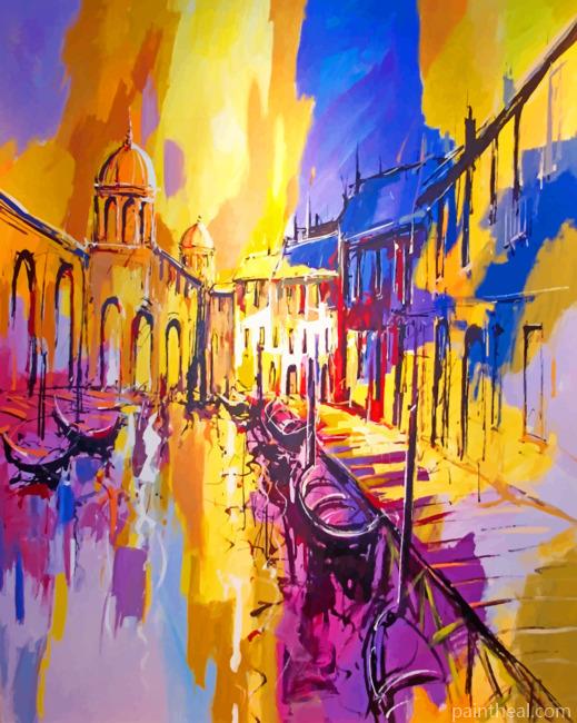 Abstract Venice Painting By Numbers Kits