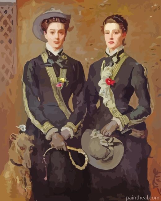 The Twins Portrait Painting By Numbers Kits