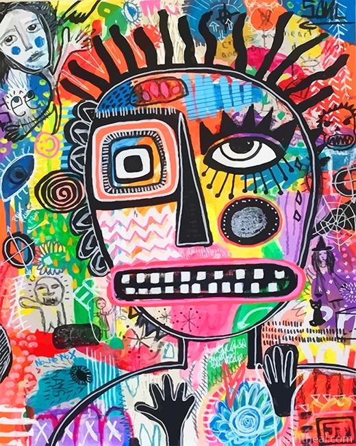 Rick Abstract Art Painting By Numbers Kits