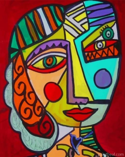 Face Portrait Picasso Painting By Numbers Kits