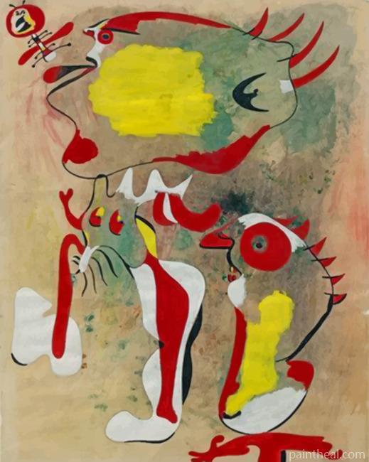 Abstract Joan Miro Painting By Numbers Kits