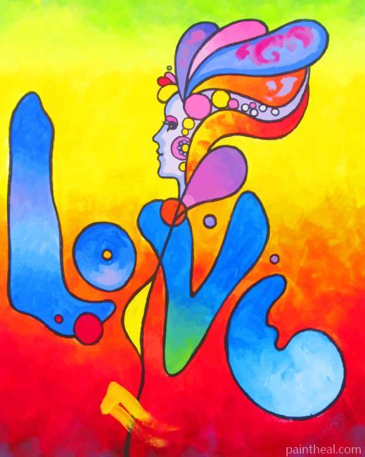 Peter Max Love Painting By Numbers Kits