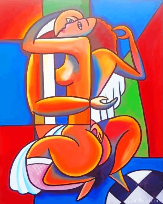 Abstract Cubism Lovers Painting By Numbers Kits