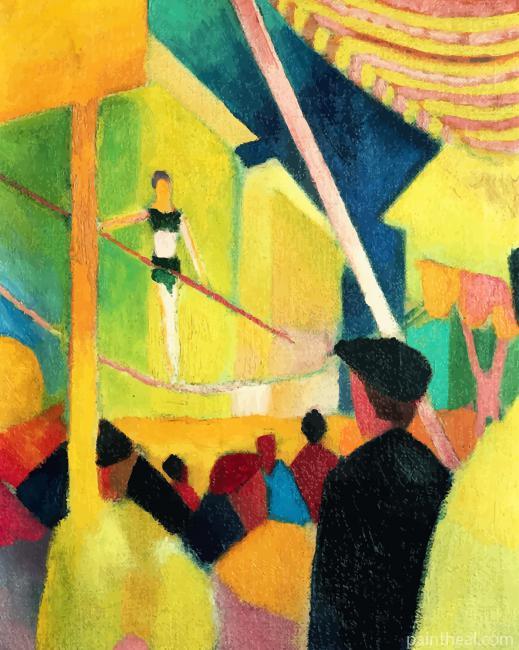 August Macke Tightrope Walker Painting By Numbers Kits