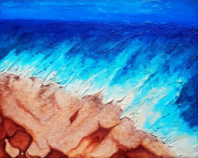 Abstract Beach Large Wall Art Painting By Numbers Kits
