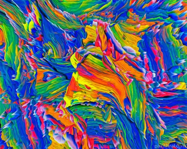 Colorful Abstract Painting By Numbers Kits