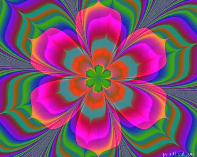 Colorful Mandala Flower Painting By Numbers Kits