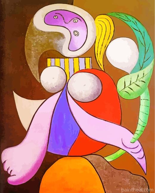 Woman With Flower Picasso Painting By Numbers Kits