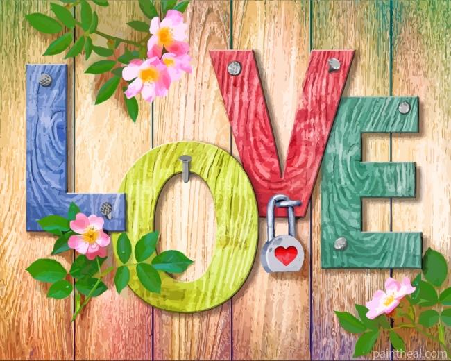 Love Illustration Painting By Numbers Kits