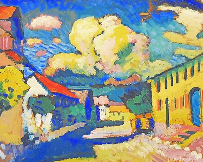 Murnau Dorfstrasse Wassily Kandinsky Painting By Numbers Kits