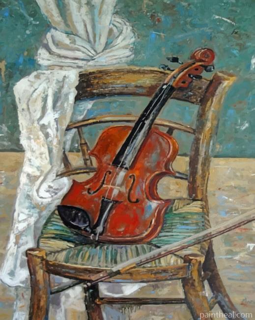 Vintage Violin NEW Painting By Numbers Kits