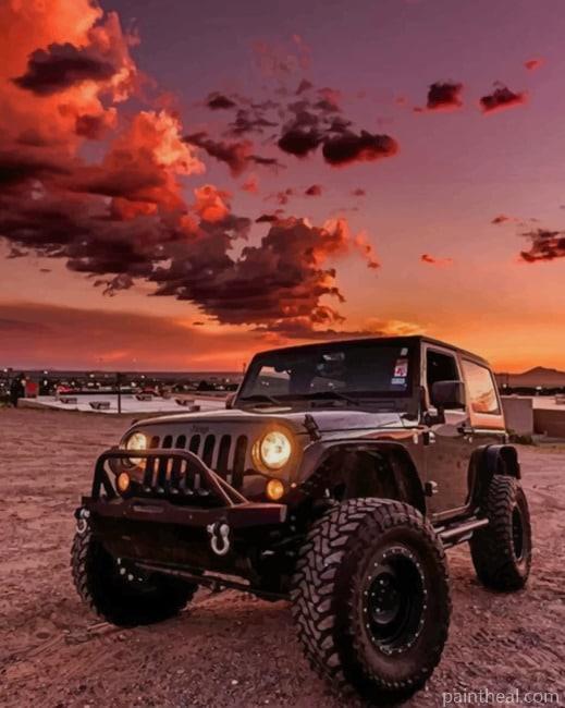 Aesthetic Jeep Wrangler NEW Painting By Numbers Kits