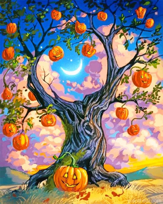 Halloween Tree NEW Painting By Numbers Kits