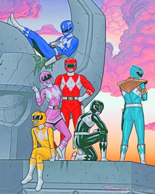 Power Rangers Superheroes Painting By Numbers Kits