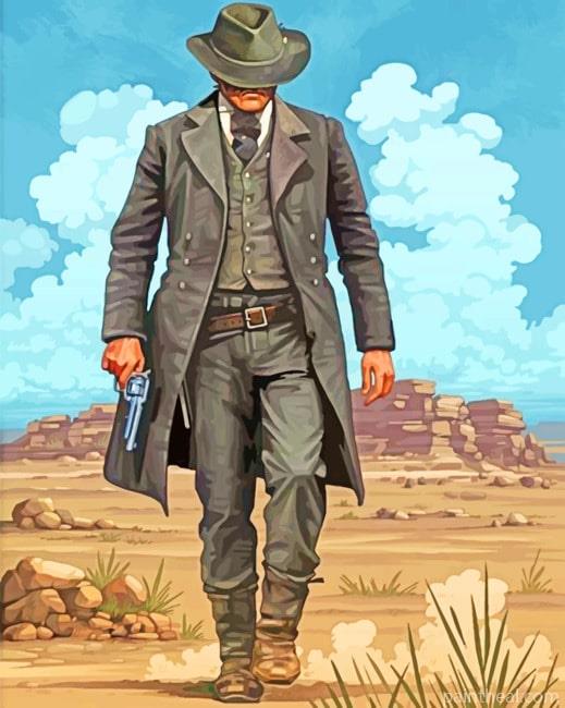 Red dead Redemption Two Gunslinger NEW Painting By Numbers Kits
