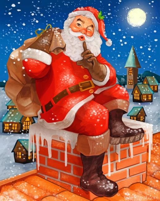 Aesthetic Santa Claus Painting By Numbers Kits
