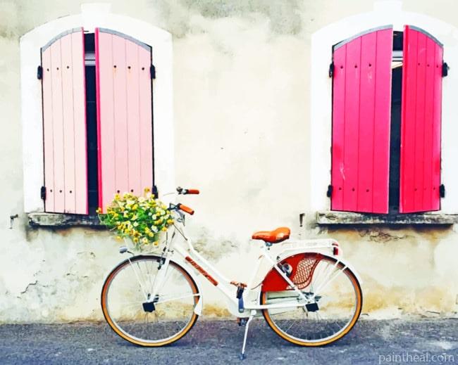 Bike With Pink Windows NEW Painting By Numbers Kits