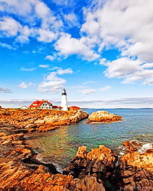 Lighthouse Maine NEW Painting By Numbers Kits