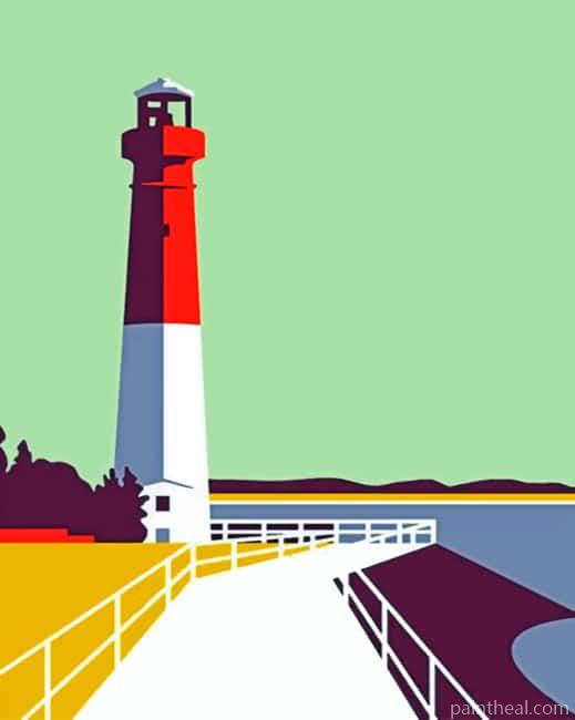 Lighthouse Illustration Painting By Numbers Kits