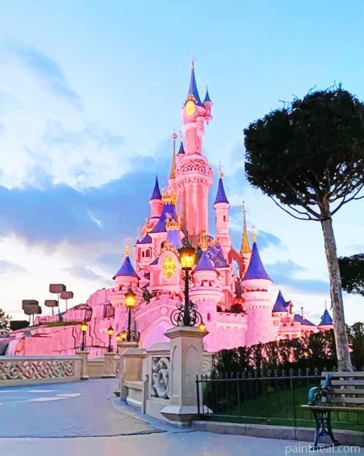 Sleeping Beauty Castle NEW Painting By Numbers Kits