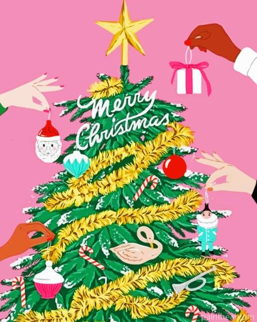 Christmas Tree Painting By Numbers Kits
