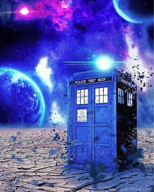Galaxy Space Tardis Painting By Numbers Kits