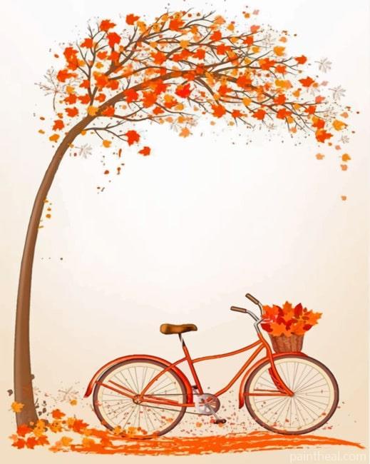 Aesthetic Bike Painting By Numbers Kits