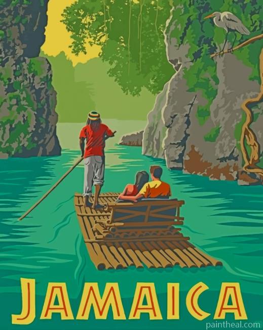 Jamaica Illustration Painting By Numbers Kits