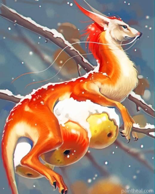 Orange Dragon NEW Painting By Numbers Kits