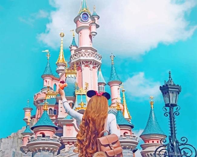 Girl Having Fun In Disney Painting By Numbers Kits