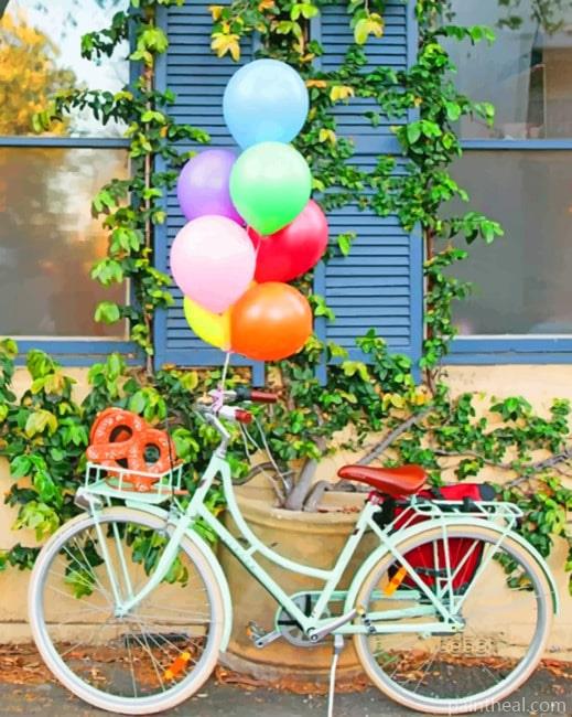 Bicycle Balloons NEW Painting By Numbers Kits