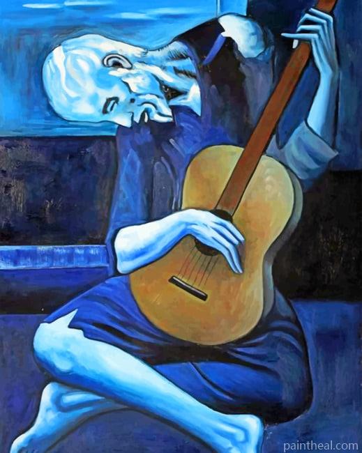 Dead Man Playing Guitar Art Painting By Numbers Kits