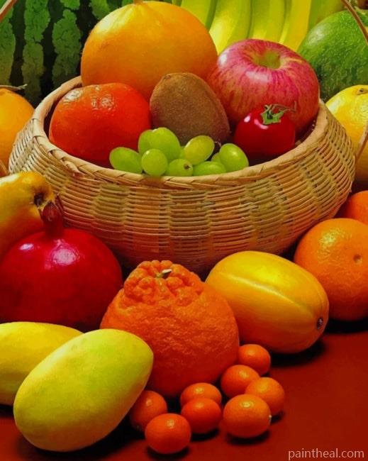 Fruit Basket Still Life NEW Painting By Numbers Kits