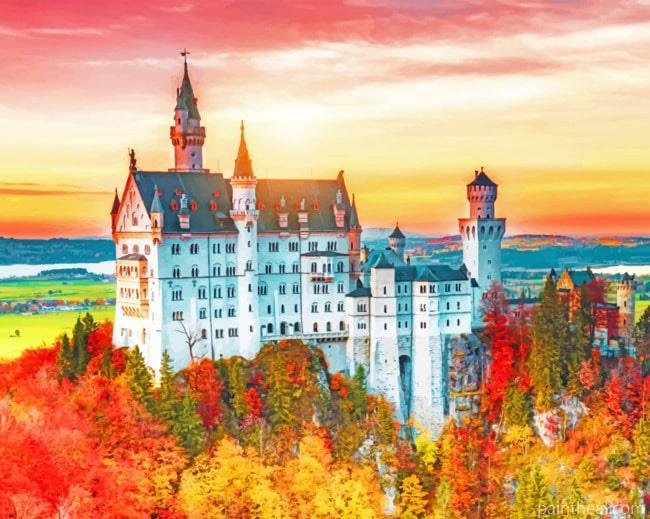 Autumn Season In Germany Landscapes Painting By Numbers Kits