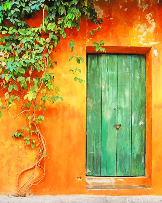 Green Door NEW Painting By Numbers Kits