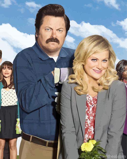 Parks And Recreation Reunion Painting By Numbers Kits