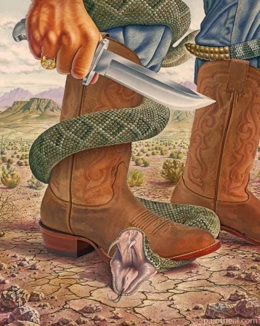 Stepping On A Snake NEW Painting By Numbers Kits